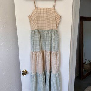 Lisa Says Gah Checkered Midi Dress